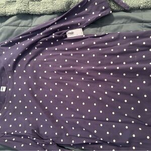 Old Navy Purple Top with White Dots